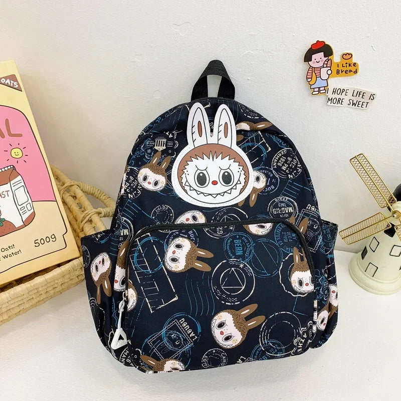 Labubu Backpack - Lightweight, Preppy Style Cartoon Anime Schoolbag for Travel and Daily Use - Durable, Water-Resistant