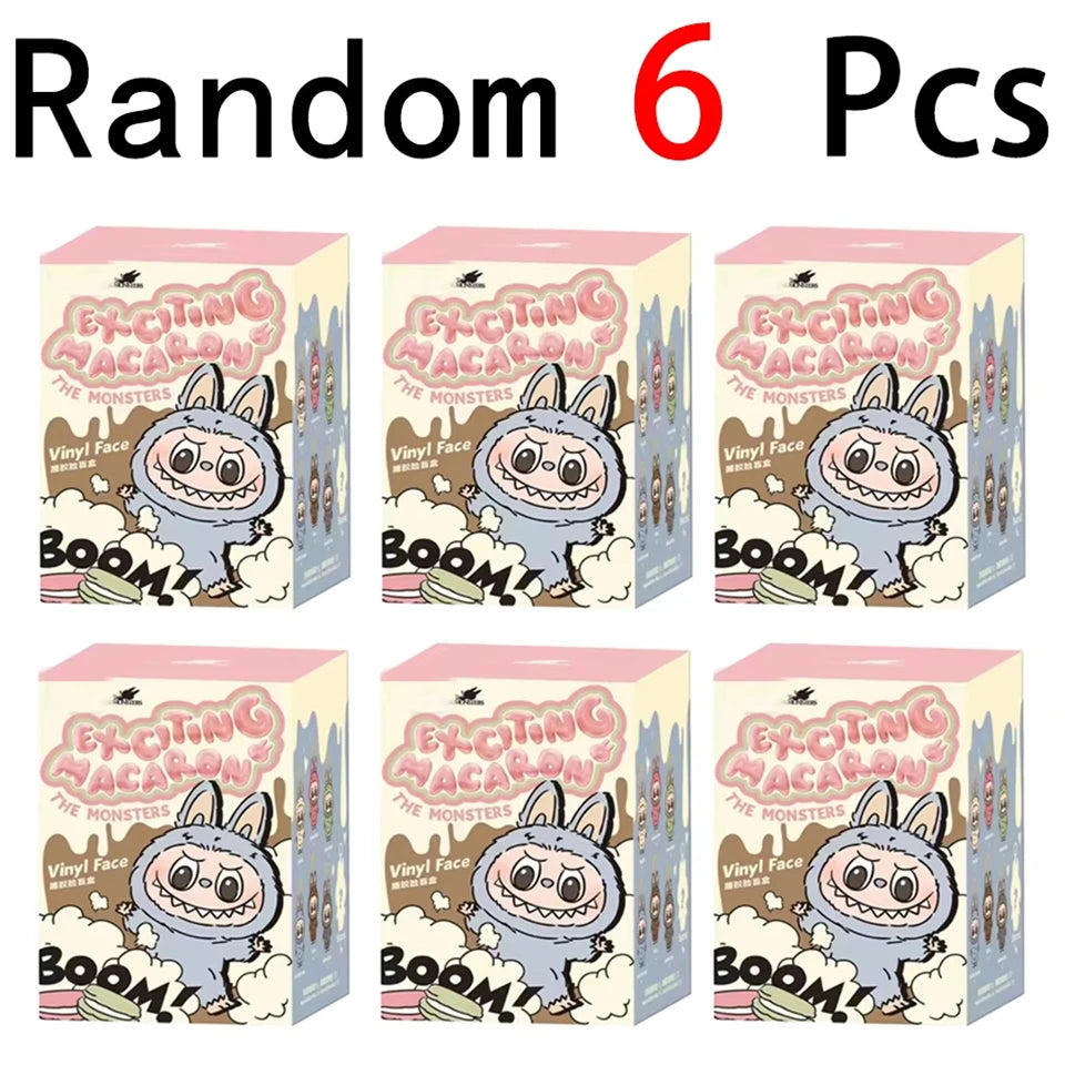 In-Stock Labubu Heartbeat Macaron Enamel Face Series Trendy Play Cute Plush Handmade Model Collection Pendant Toy Birthday Gift