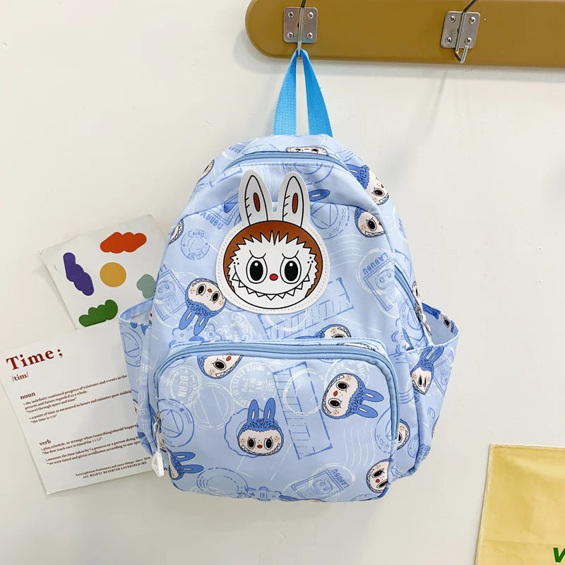 Labubu Backpack - Lightweight, Preppy Style Cartoon Anime Schoolbag for Travel and Daily Use - Durable, Water-Resistant