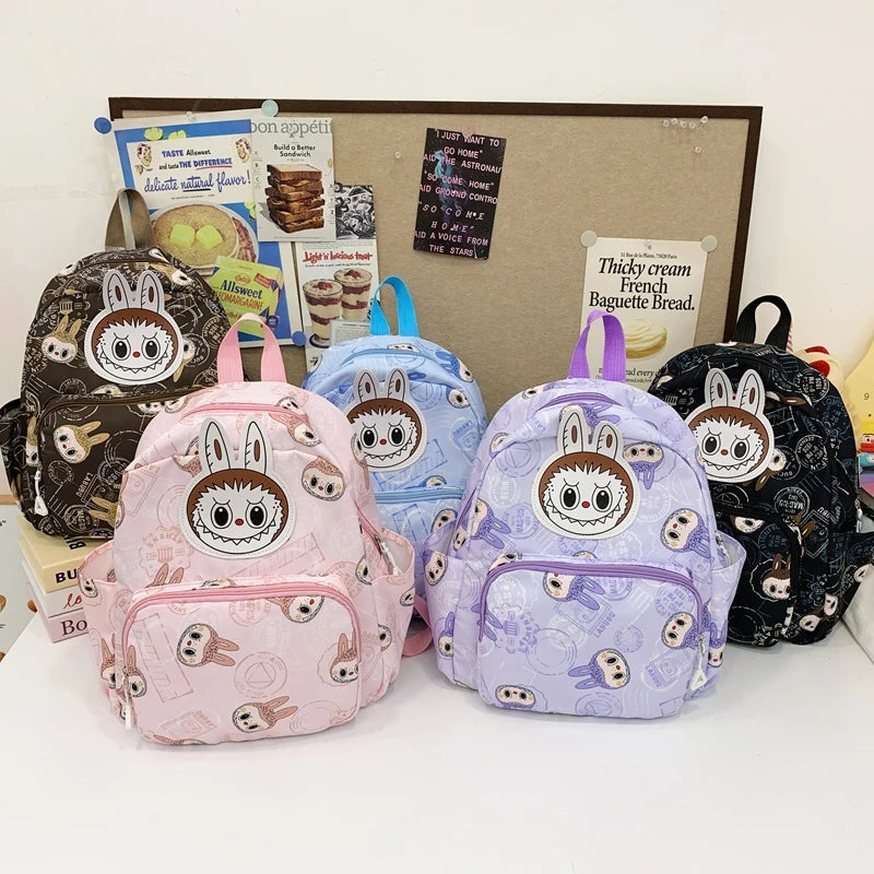 Labubu Backpack - Lightweight, Preppy Style Cartoon Anime Schoolbag for Travel and Daily Use - Durable, Water-Resistant