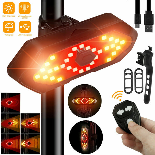 Bike Tail Light with Turn Signals Wireless