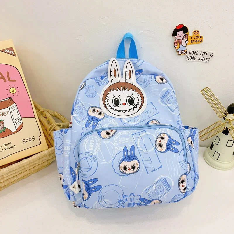 Labubu Backpack - Lightweight, Preppy Style Cartoon Anime Schoolbag for Travel and Daily Use - Durable, Water-Resistant