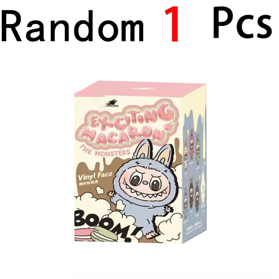 In-Stock Labubu Heartbeat Macaron Enamel Face Series Trendy Play Cute Plush Handmade Model Collection Pendant Toy Birthday Gift